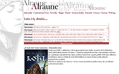 Screenshot www.alraune.cz
