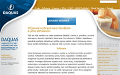 Screenshot www.daquas.cz